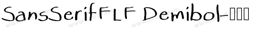 SansSerifFLF Demibol字体转换